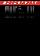 Load image into Gallery viewer, RP138 Race Performance Motorcycle Oil Filter Cross Application Chart Page 2