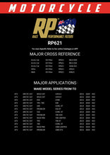 Load image into Gallery viewer, RP621 Race Performance Motorcycle Oil Filter Cross Reference Chart
